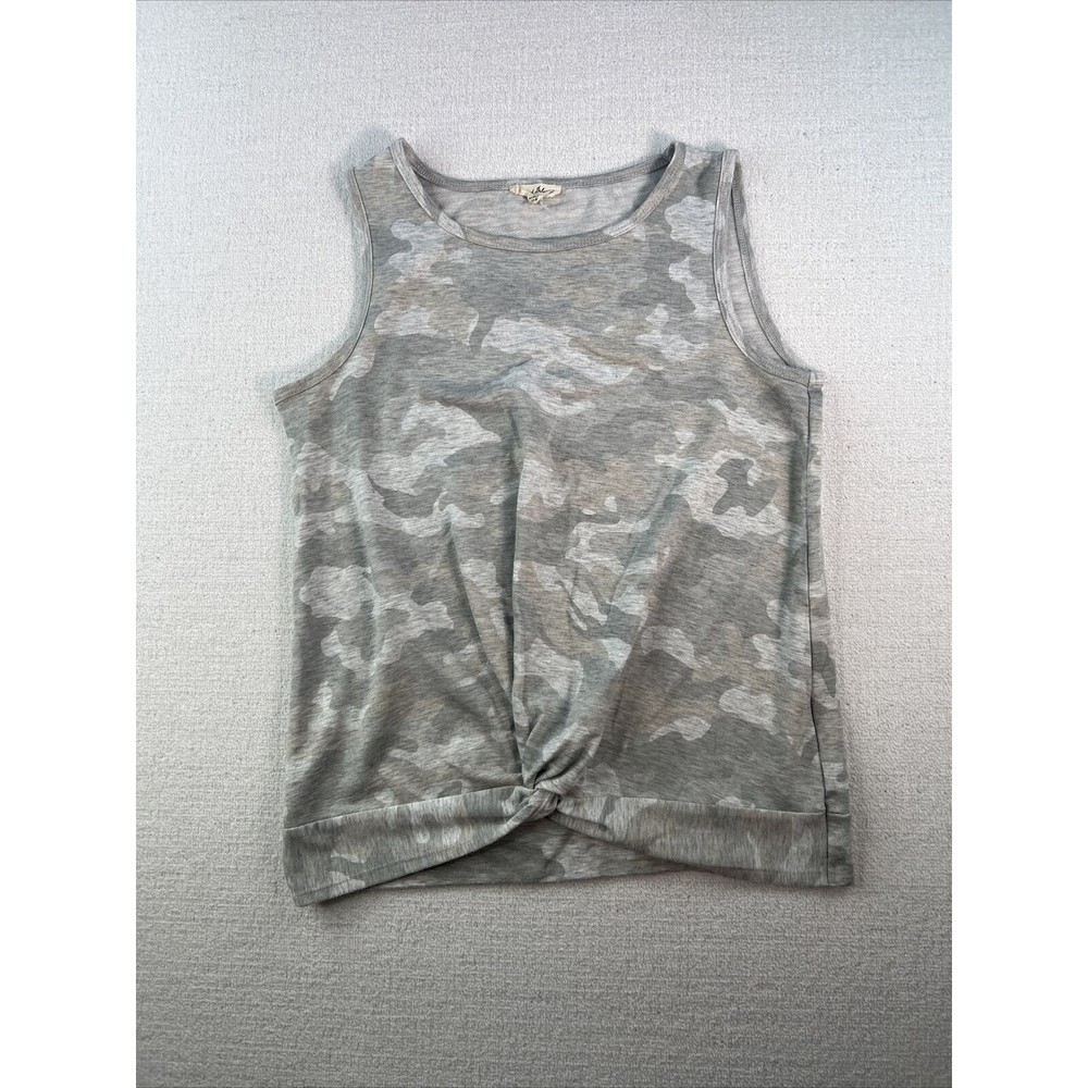 Jane and Delancey Camo Gathered Front Tank Top Womens Small